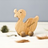 Pull Along Personalised Duck 