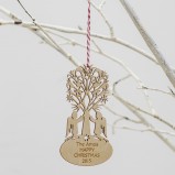 Angels Christmas Personalised Ornament 