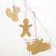 Gingerbread Personalised Wooden Christmas Ornament 