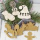 Gingerbread Personalised Wooden Christmas Ornament 