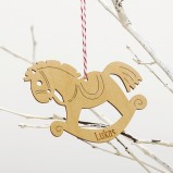 Rocking Horse Christmas Tree Ornament 