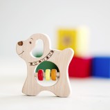 Dog Wooden Rattle 